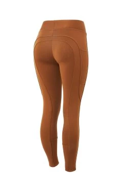 Horze Active Damen Winter Kniebesatzreitleggings Mit Handytasche