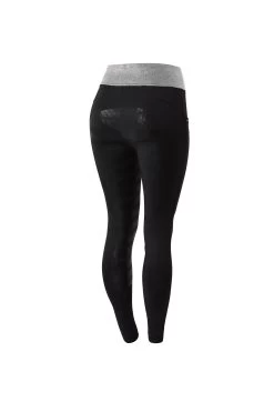 Horze Damen Reitleggings Mit Silikonvollbesatz Und Glitzerbund
