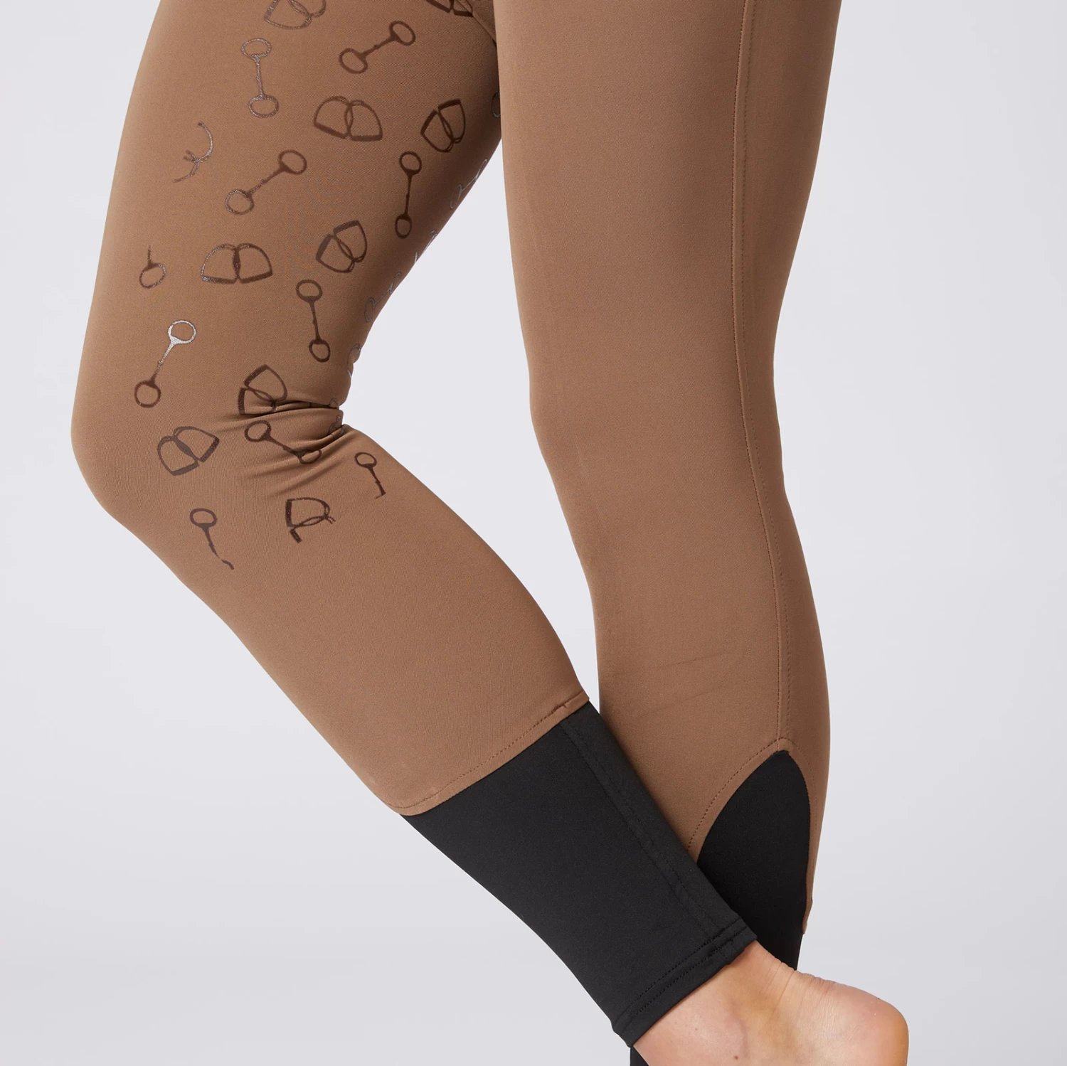 Reithose Mit Vollbesatz Mit Hohem Bund Und Silikon Gebissdruck – Bild 4